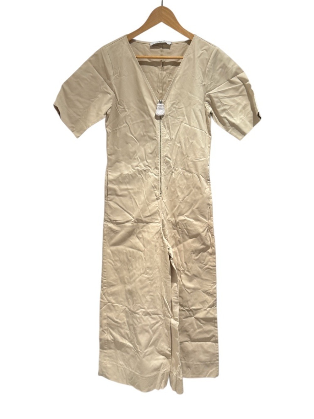 SMASH + TESS COLLAB “sandy beach” cream “wicked wide leg romper” - size xs